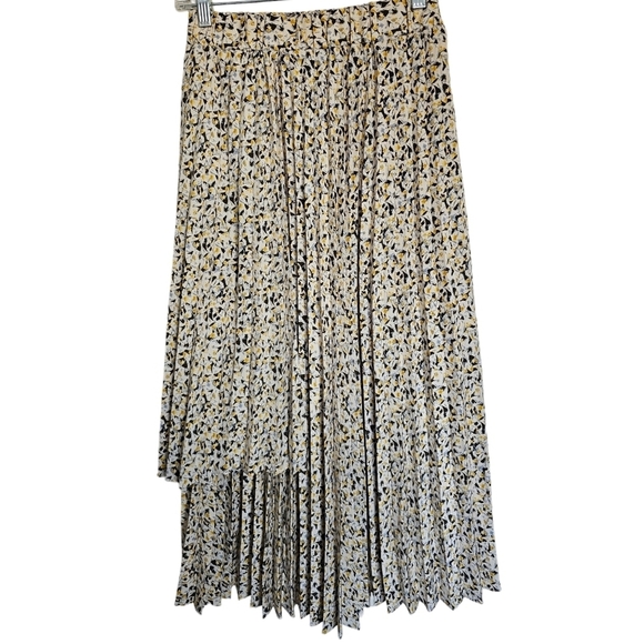 Commodity Korean brand pleated floral pattern midi casual elegant stile skirt S - Picture 1 of 7